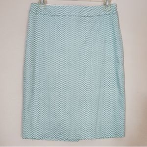 The Limited Chevron Print Pencil Skirt